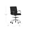 Flash Furniture Black LeatherSoft Drafting Chair with Skate Wheels GO-2286B-BK-RLB-GG - alternate 7